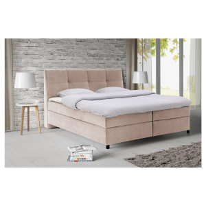 Goossens Basic Boxspring Compleet Gusta, Vlak 160 x 200 cm (=2x 80 x 200 cm) met hoofdbord