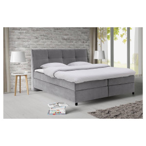 Goossens Basic Boxspring Compleet Gusta, Vlak 160 x 200 cm (=2x 80 x 200 cm) met hoofdbord