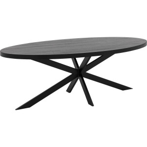 Goossens Eettafel Blade, Strak blad ovaal 260 x 120 cm 6 cm dik