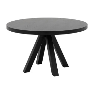 Goossens Eettafel Blade, Strak blad rond 130 x 130 cm 6 cm dik