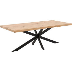 Goossens Eettafel Blade, Strak blad 220 x 100 cm 6 cm dik