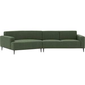 Goossens Excellent Hoekbank Prato groen, stof, 2,5-zits, modern design