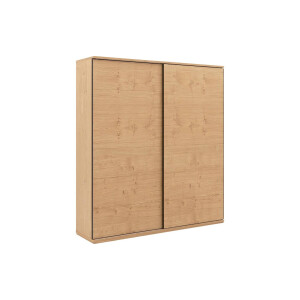 Goossens Excellent Kledingkast Nature, 200 cm breed, 223 cm hoog, 2 hout schuifdeuren