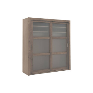 Goossens Excellent Kledingkast Duo, 200 cm breed, 223 cm hoog, 2 x 3 glaspaneel schuifdeuren