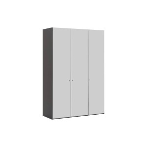 Goossens Kledingkast Easy Storage Ddk, Kledingkast 153 cm breed, 220 cm hoog, 3x glas draaideur