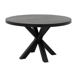 Goossens Eettafel Blade, Strak blad rond 130 x 130 cm 6 cm dik