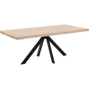 Goossens Eettafel Blade, Strak blad 200 x 100 cm 6 cm dik