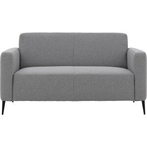 Goossens Bank Key West grijs, stof, 2-zits, modern design