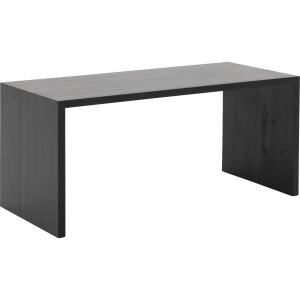 Goossens Bijzettafel Quinze, hout eiken zwart, modern design, 110 x 50 x 50 cm