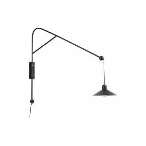 Kave Home Kave Home Eleazar, Metalen wandlamp eleazar met zwarte afwerking