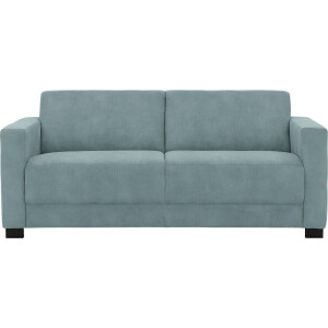 Goossens Bank My Style blauw, microvezel, 2,5-zits, stijlvol landelijk