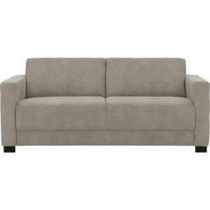 Goossens Bank My Style lichtgrijs, microvezel, 2,5-zits, stijlvol landelijk