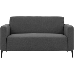Goossens Bank Key West grijs, stof, 2-zits, modern design