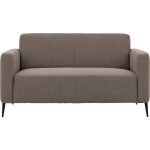 Goossens Bank Key West bruin, stof, 2-zits, modern design