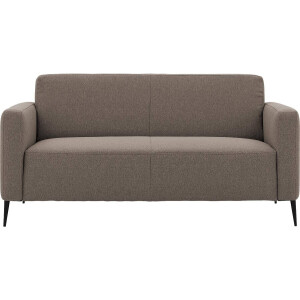 Goossens Bank Key West bruin, stof, 2,5-zits, modern design