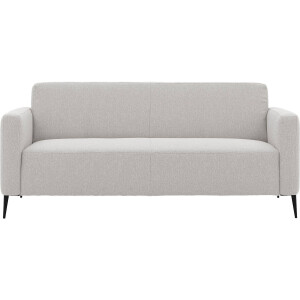 Goossens Bank Key West lichtgrijs, stof, 3-zits, modern design