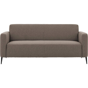 Goossens Bank Key West bruin, stof, 3-zits, modern design