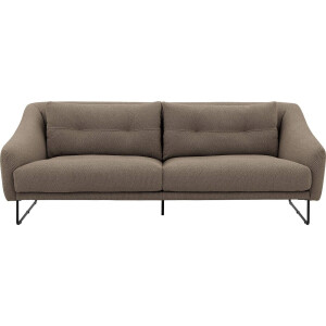 Goossens Excellent Bank Gs-2105 bruin, stof, 3-zits, elegant chic