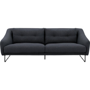 Goossens Excellent Bank Gs-2105 blauw, stof, 3-zits, elegant chic