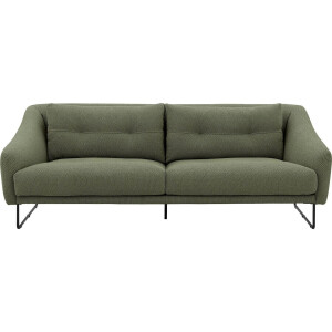 Goossens Excellent Bank Gs-2105 groen, stof, 3-zits, elegant chic