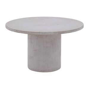 Goossens Salontafel Stone rond, beton beige, urban industrieel, 50 x 31 x 50 cm