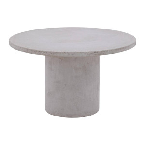 Goossens Salontafel Stone rond, beton grijs, urban industrieel, 70 x 40 x 70 cm