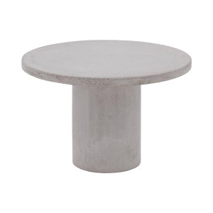 Goossens Salontafel Stone rond, beton grijs, urban industrieel, 50 x 31 x 50 cm