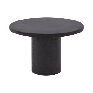 Goossens Salontafel Stone rond, beton grijs, urban industrieel, 50 x 31 x 50 cm