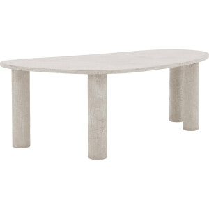 Goossens Eettafel Stone, Organisch 220 x 120 cm