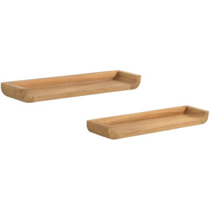 Kave Home Kave Home Wanddecoratie Shamel, Set van 2 planken