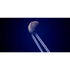 Goossens Schilderij Moon, 98 x 48 cm