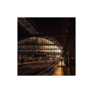 Goossens Schilderij The Station, 74 x 74 cm