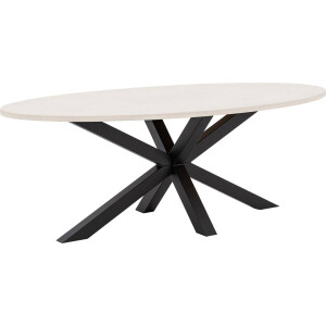 Goossens Eettafel Stone, Ovaal 220 x 120 cm