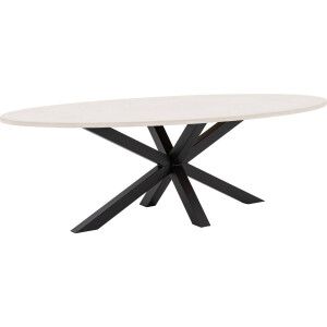 Goossens Eettafel Stone, Ovaal 250 x 120 cm