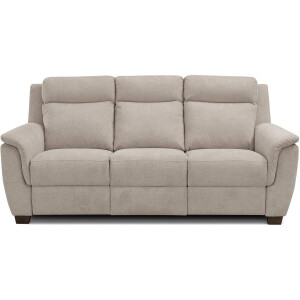 Goossens Excellent Relaxbank Vlore bruin, stof, 3-zits, stijlvol landelijk