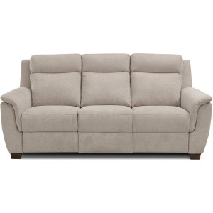 Goossens Excellent Relaxbank Vlore bruin, stof, 3-zits, stijlvol landelijk