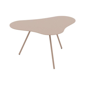 Goossens Salontafel Olivia organisch, metaal bruin, modern design, 64 x 35 x 48 cm