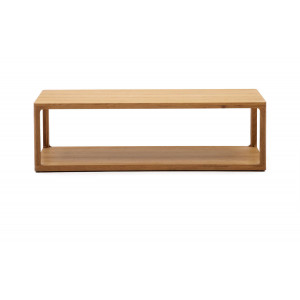 Kave Home Kave Home Salontafel Maymai rechthoekig, essenhout blank,, 140 x 42 x 65 cm