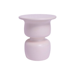 Goossens Salontafel Marika rond, polyresin roze, modern design, 45 x 52 x 45 cm