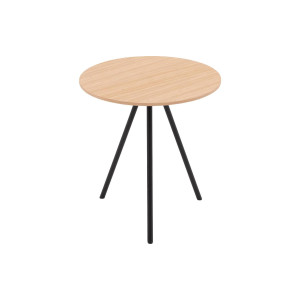 Goossens Salontafel Bo rond, hout eiken blank, modern design, 40 x 42 x 40 cm