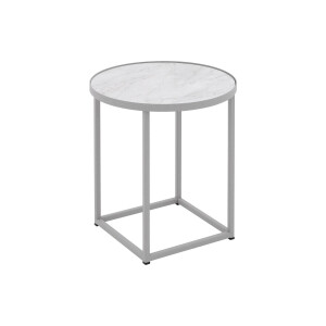 Goossens Salontafel Livia rond, hpl roze, modern design, 41 x 42 x 41 cm
