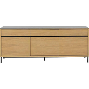 Goossens Dressoir Mundi, 3 deuren 3 laden