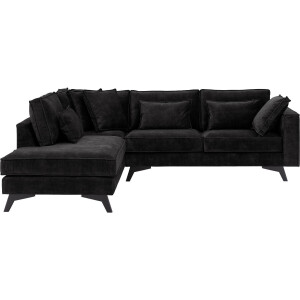 Goossens Bank Chambre grijs, stof, 2,5-zits, elegant chic met ligelement links