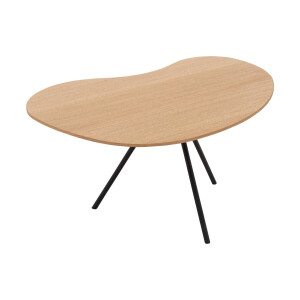 Goossens Salontafel Saya organisch, hout eiken blank, modern design, 79 x 36 x 61 cm
