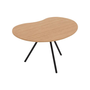 Goossens Salontafel Saya organisch, hout eiken blank, modern design, 61 x 33 x 49 cm