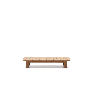 Kave Home Kave Home Salontafel Tirant rechthoekig, hout teak onbewerkt,, 140 x 26 x 70 cm