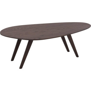 Goossens Salontafel Ferry organisch, hout eiken bruin, elegant chic, 110 x 36 x 60 cm