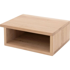 Goossens Aanhaaktafel Roll, Aanhaaktafel 40 cm breed met open vak, rechts