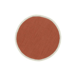 Kave Home Kave Home Woon Accessoires Prisca, Prisca rond kussenstoel terracotta Ø 35 cm (mtk0220)