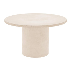 Goossens Salontafel Stone rond, beton grijs, urban industrieel, 70 x 40 x 70 cm